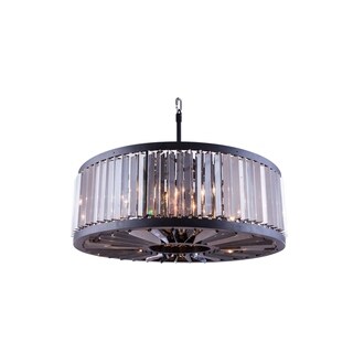 Royce Edge 10-Light Matte Black Chandelier (matte black (royal cut silver shade crystals)) - Chandeliers For Bedrooms by Overstock.com