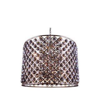 Royce Edge 12-Light Polished Nickel Chandelier (polished nickel (royal cut silver shade crystals)) - Chandeliers For Bedrooms by Overstock.com