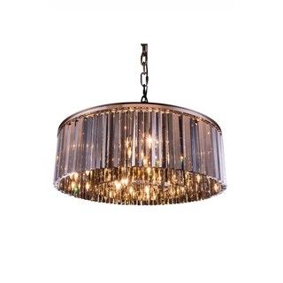 Royce Edge 10-Light Polished Nickel Chandelier (polished nickel (royal cut silver shade crystals)) - Chandeliers For Bedrooms by Overstock.com