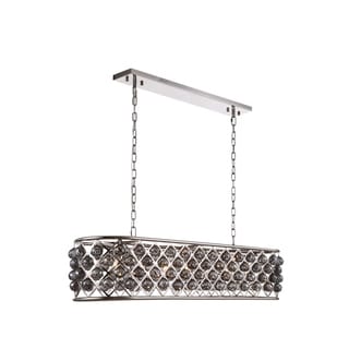Royce Edge 7-Light Polished Nickel Chandelier (polished nickel (royal cut silver shade crystals)) - Chandeliers For Bedrooms by Overstock.com