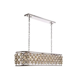 Royce Edge 7-Light Polished Nickel Chandelier (polished nickel (royal cut golden teak crystals)) - Chandeliers For Bedrooms by Overstock.com