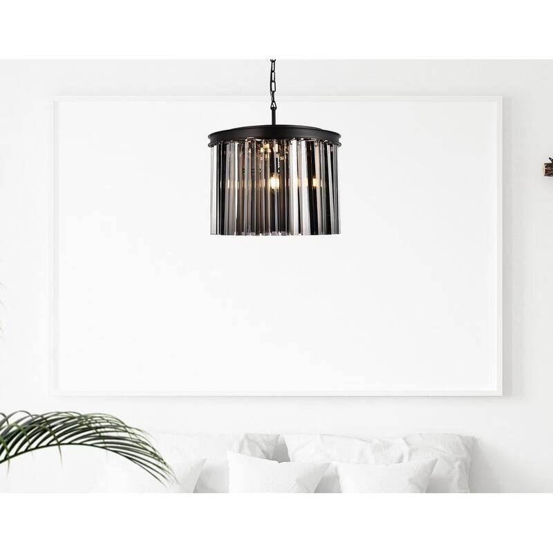 Royce Edge 6-Light Matte Black Pendant