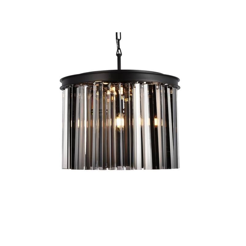 Royce Edge 6-Light Matte Black Pendant