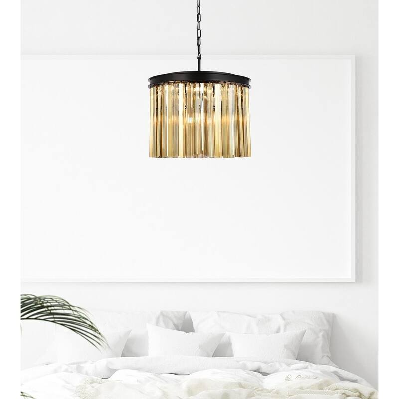 Royce Edge 6-Light Matte Black Pendant