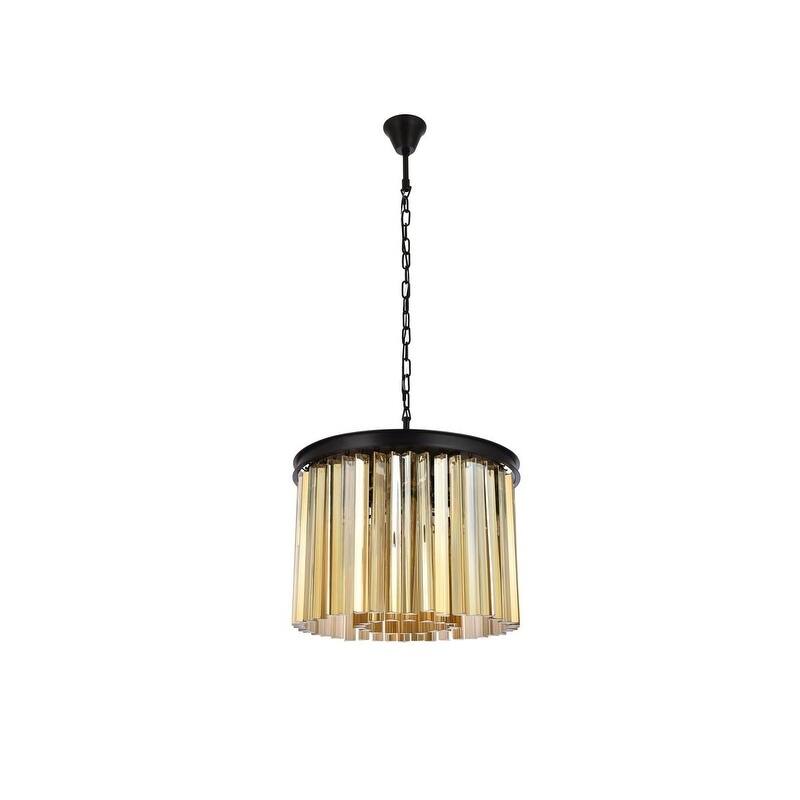 Royce Edge 6-Light Matte Black Pendant