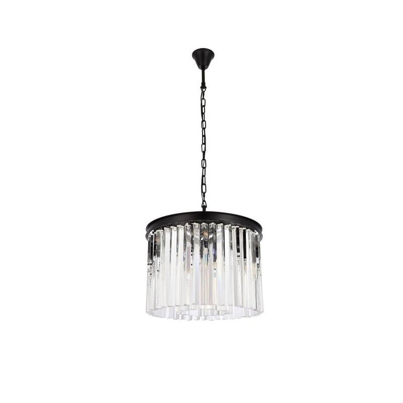 Royce Edge 6-Light Matte Black Pendant