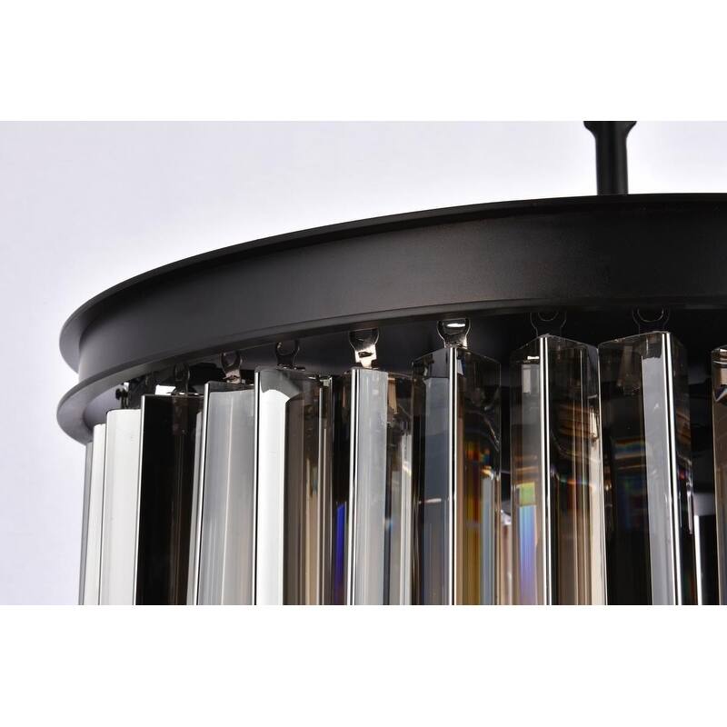 Royce Edge 6-Light Matte Black Pendant