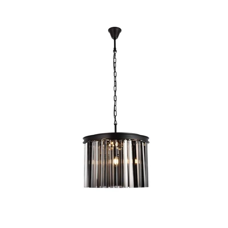 Royce Edge 6-Light Matte Black Pendant