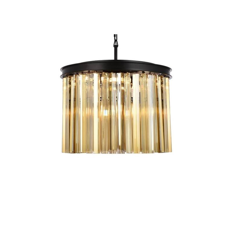 Royce Edge 6-Light Matte Black Pendant