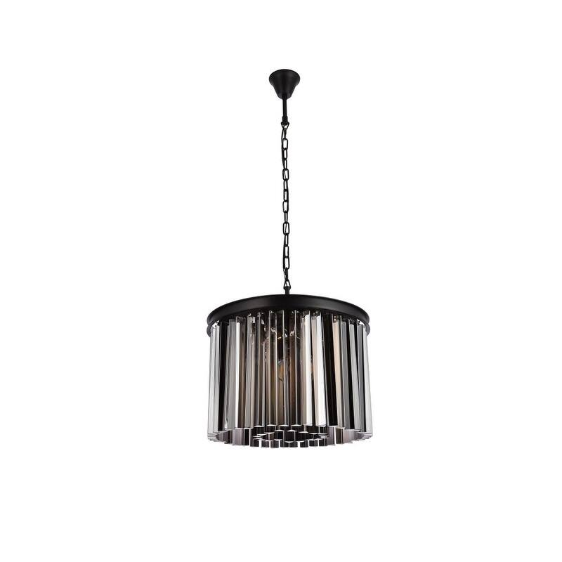 Royce Edge 6-Light Matte Black Pendant