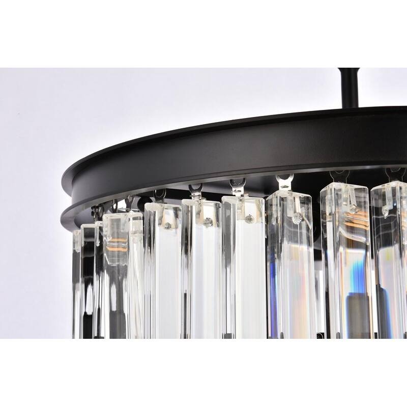 Royce Edge 6-Light Matte Black Pendant