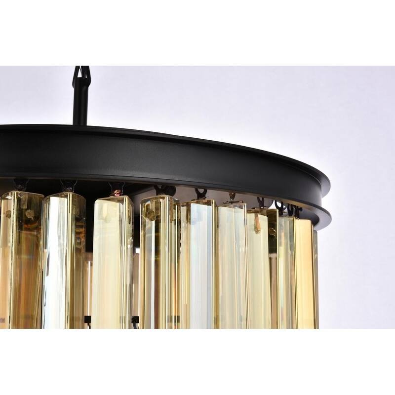 Royce Edge 6-Light Matte Black Pendant