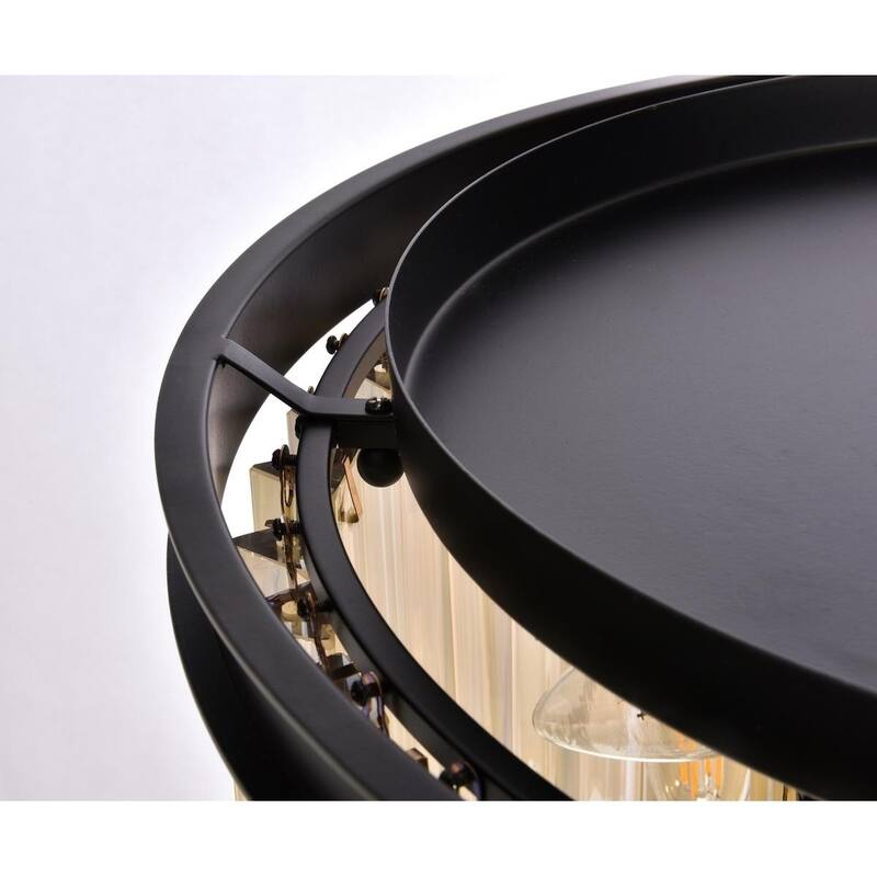 Royce Edge 6-Light Matte Black Pendant
