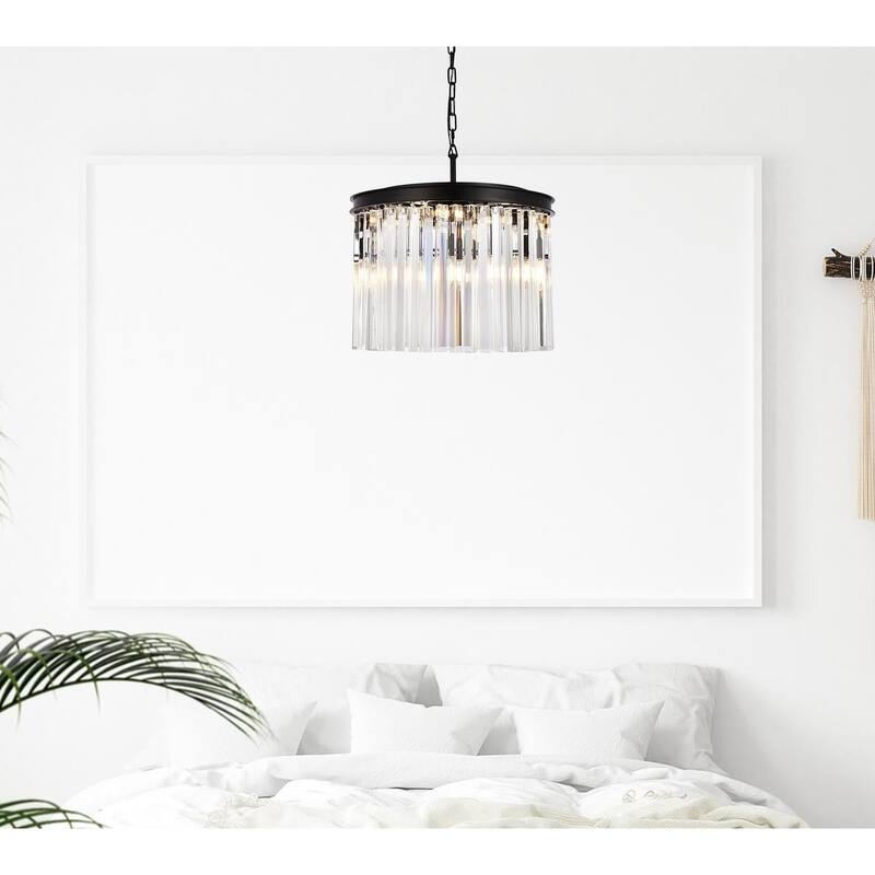 Royce Edge 6-Light Matte Black Pendant