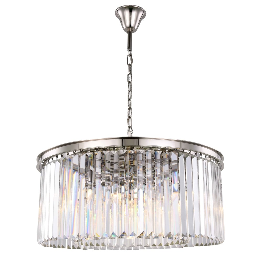 Overstock 5 Light Brushed Nickel Chandelier from Overstock Overstock 5 Light Brushed Nickel Chandelier from Overstock