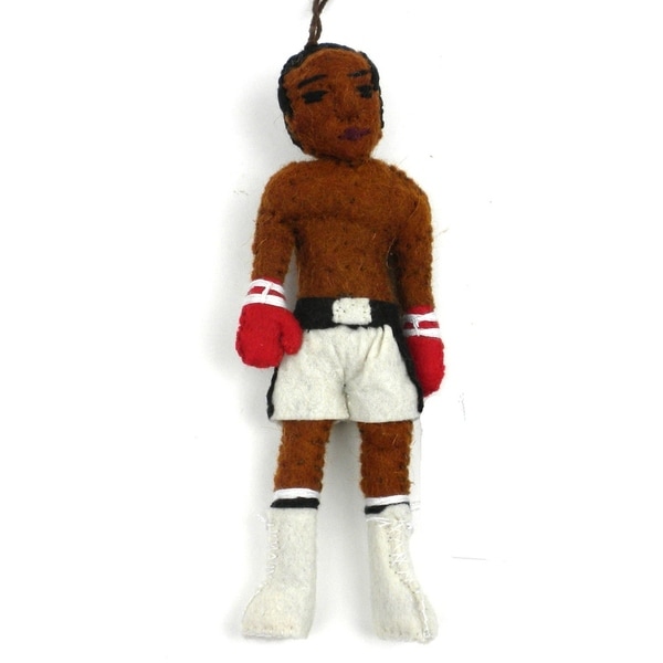 Handmade Muhammed Ali Felt Ornament (Kyrgyzstan)