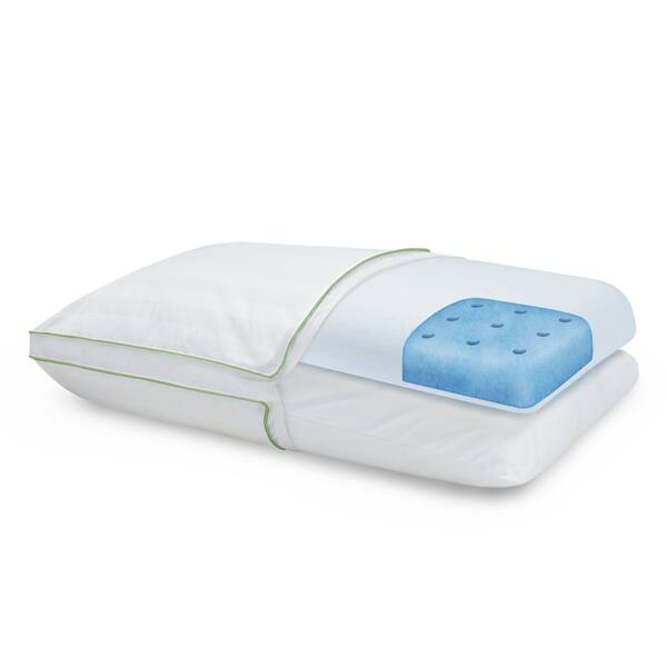 Shop Restonic Adjustable Comfortcare Memory Foam Fiber Pillow