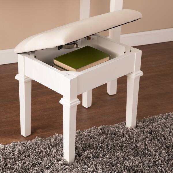 Rovelto Makeup Vanity Desk and Stool Set Bed Bath & Beyond 20303982