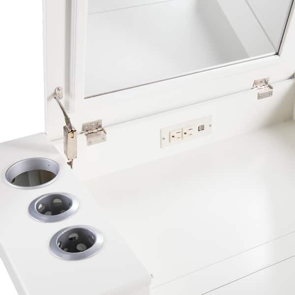 Rovelto Makeup Vanity Desk and Stool Set Bed Bath & Beyond 20303982