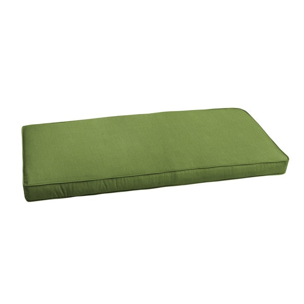 Shop Sunbrella Cilantro Green Indoor/ Outdoor Bench Cushion 55