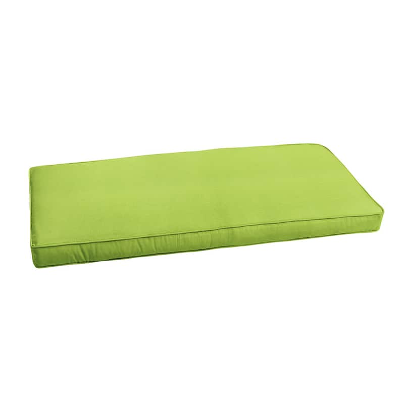 Sunbrella Macaw Green Indoor/ Outdoor Bench Cushion 55" to 60"