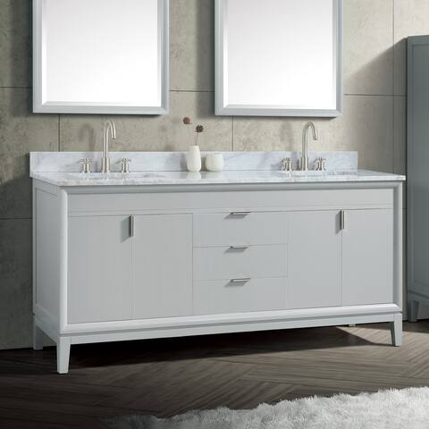 Avanity Emma 73 in. Dove Gray Vanity Combo with Top and Sink