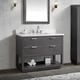 preview thumbnail 2 of 6, Avanity Allie 43 in. Vanity Combo in Twilight Gray with Silver Trim