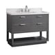 preview thumbnail 6 of 6, Avanity Allie 43 in. Vanity Combo in Twilight Gray with Silver Trim