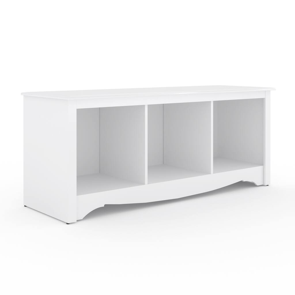 Copper Grove Arrowstone White Cubbie Storage Bench