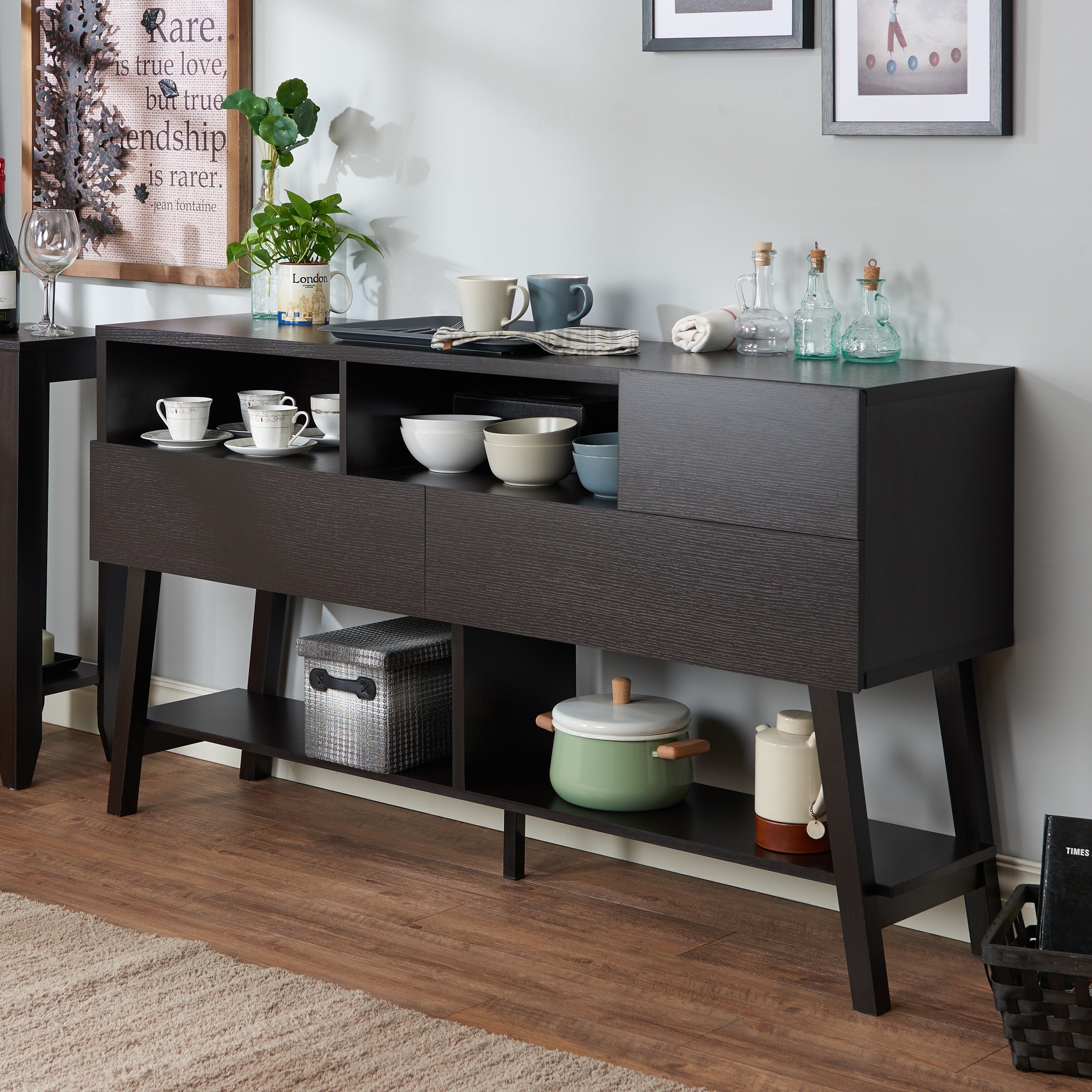 Shop Furniture Of America Kolbie Modern 60 Inch 3 Drawer Tv Stand
