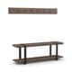 preview thumbnail 2 of 1, Carbon Loft Kenyon Metal and Reclaimed Wood 48-inch Storage Coat Hook with Bench