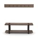 preview thumbnail 3 of 1, Carbon Loft Kenyon Metal and Reclaimed Wood 48-inch Storage Coat Hook with Bench