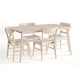 preview thumbnail 4 of 8, Bryner Mid-Century Modern 5 Piece Dining Set by Christopher Knight Home