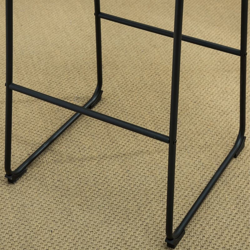Roundhill Furniture Carbon Loft Inyo PU Leather Vintage Barstools (Set of 2)