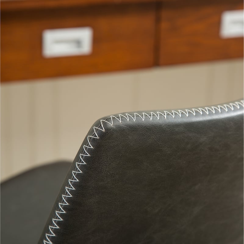 Roundhill Furniture Carbon Loft Inyo PU Leather Vintage Barstools (Set of 2)