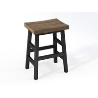 Carbon Loft Lawrence Reclaimed Wood and Metal Counter Stool