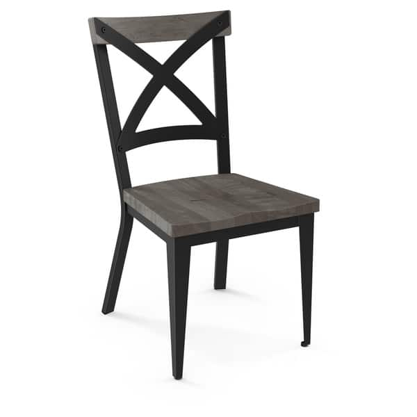 Amisco Jasper Dining Chair With Distressed Wood Seat Overstock 20306637