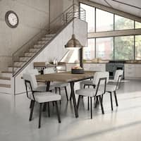 Carbon Loft Elion Metal Chairs and Kane Table Dining Set