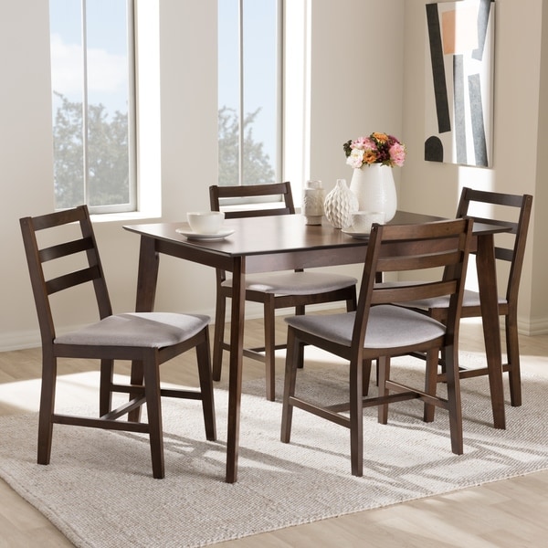 Contemporary 5-Piece Dining Set by Baxton Studio - Overstock - 20308365