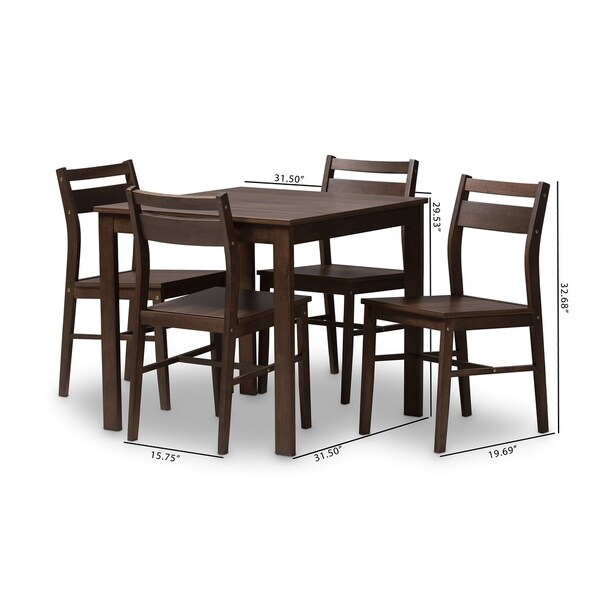 baxton studio table set