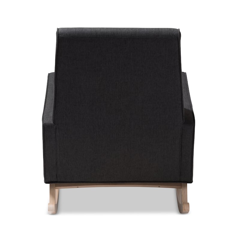 Mid-century Fabric Rocking Chair by Baxton Studio