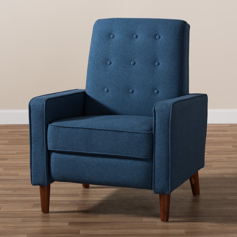Mid-century Fabric Recliner by Baxton Studio