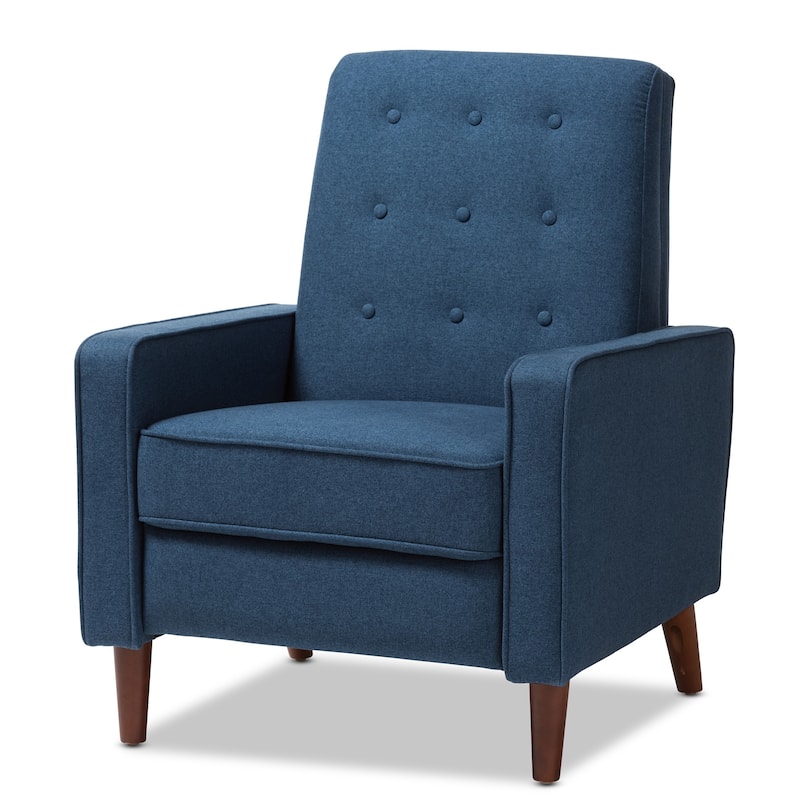 Mid-century Fabric Recliner by Baxton Studio