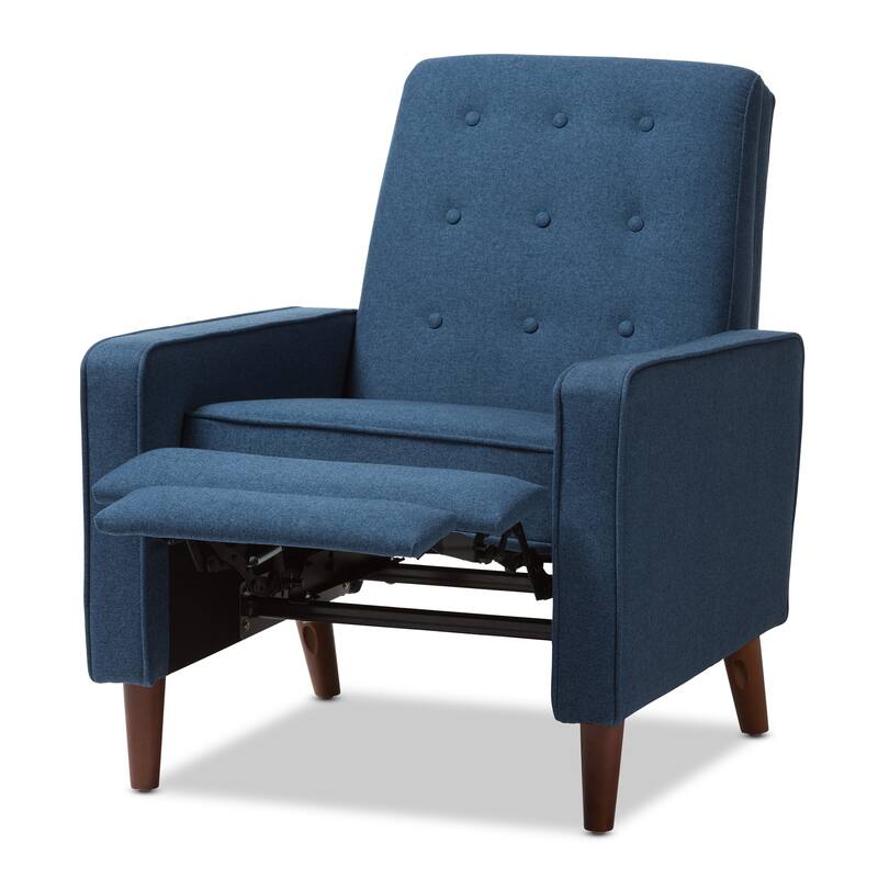 Mid-century Fabric Recliner by Baxton Studio