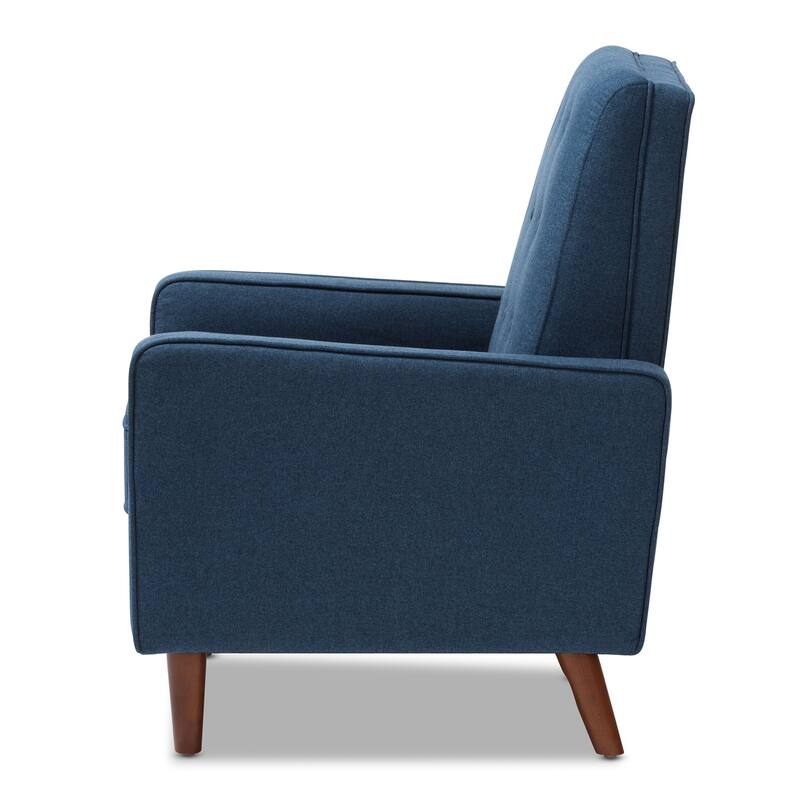Mid-century Fabric Recliner by Baxton Studio