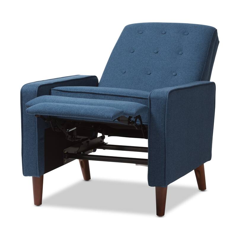 Mid-century Fabric Recliner by Baxton Studio
