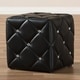 preview thumbnail 6 of 10, Contemporary Faux Leather Ottoman by Baxton Studio