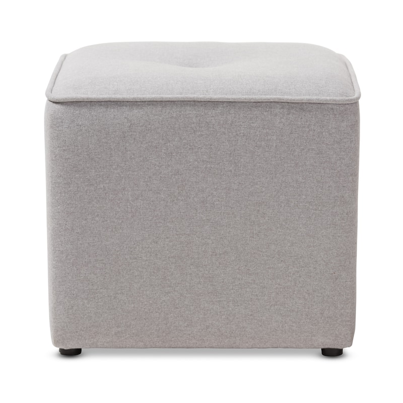 Contemporary Fabric Ottoman by Baxton Studio