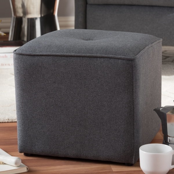 Contemporary Fabric Ottoman by Baxton Studio On Sale Bed Bath