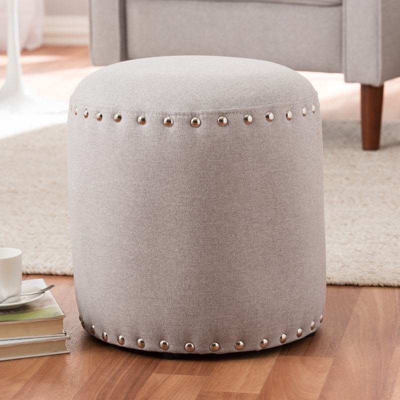 Contemporary Fabric Ottoman by Baxton Studio